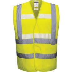 Washable Work Vests Portwest Triple Technology Vest Yellow 2XL-3XL