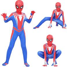 4-5Years Spider-Man PS4 Insomniac Games Kids Jumpsuit Halloween Cosplay Party Romper Fancy Dress Costumes
