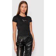 Karl Kani Dam T-shirts Karl Kani SIGNATURE SHORT TEE-BLACK-XS