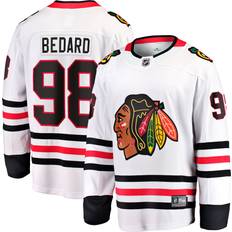 NHL Game Jerseys Fanatics NHL Chicago Blackhawks Connor Bedard #98 Away Replica Jersey, Men's, Medium, White