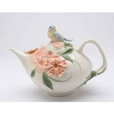 Ceramic Teapots Cosmos Gifts 20906 Bird Apple Blossom OZ Teapot