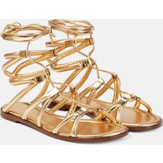 Schnürung - Weiß Sandaletten Gianvito Rossi Vesta Flat Sandals mekong