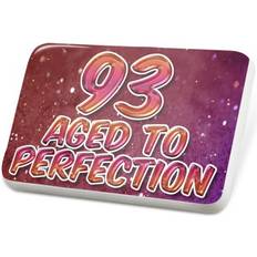 Children Brooches Neonblond Porcelein Pin 93 Years! Aged to Perfection Happy Birthday Lapel Badge – NEONBLOND