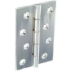 Securit S4151 Double Steel Washered Hinges Chrome 75mm 1