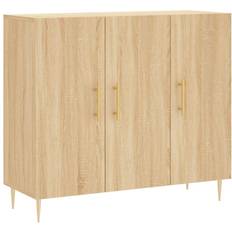 Naturale Madie vidaXL Credenza Rovere Sonoma 90x34x80 cm Legno Multistrato Marrone Madia