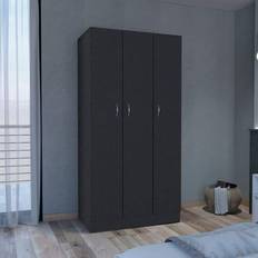 Black Wardrobes DEPOT E-SHOP Depot E-Shop Westbury Armoire Wardrobe