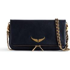 Guld Clutch tasker Zadig & Voltaire Clutch Mørkeblå/Guld
