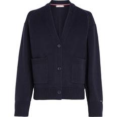 Tommy Hilfiger Femme Cardigans Tommy Hilfiger Pull À col roulé Femme Taille - Bleu Marine