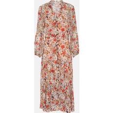 Evening Gowns - Viscose Dresses Veronica Beard Zovich tiered floral midi dress multicoloured