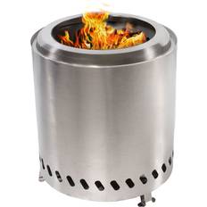 Silver Fire Pits & Fire Baskets Sunnydaze Decor Stainless Steel Tabletop Smokeless Fire Pit