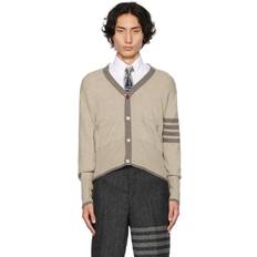 Thom Browne 4-Bar cashmere cardigan beige