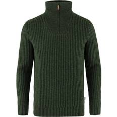 Fjällräven Herre Övik Half Zip Knit Grøn DEEP FOREST/662 XXX-large