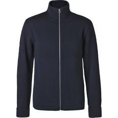 Mads Nørgaard Copenhagen Wool Klemens Zip Knit Cardigans Uld hos Magasin Blå