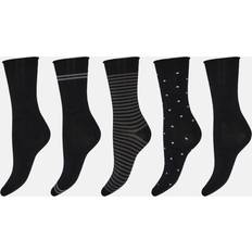 Decoy Bambu, Ankelstrumpor, 5-pack, Svart 37-41