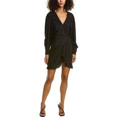 Silk-Blend Mini Dress - Anokia