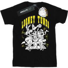 Koripallo T-paidat Looney Tunes Basketball Squad T-Shirt Black