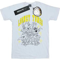 Basketbal Tops Looney Tunes Basketball Squad T-Shirt White