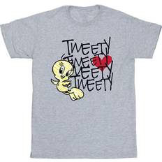 Looney Tunes Tweety Heart T-Shirt Grey