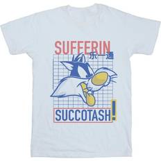 Clothing Looney Tunes Sylvester Sufferin Succotash T-Shirt White