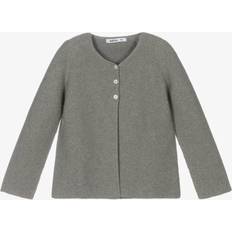 Grey Cardigans Children's Clothing Babidu Babidu Grey Cotton Knit Cardigan Grey month