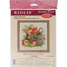 Yarn & Needlework Supplies Riolis Ripe Apples Counted Cross-Stitch Kit 11.75 x 11.75 10-Count