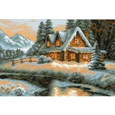 Yarn & Needlework Supplies Riolis Winter View-Counted Cross Stitch Kit 15 x 10.25 14-Count