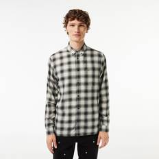 Lacoste Homme Chemises Lacoste Check Long Sleeved Shirt - Black