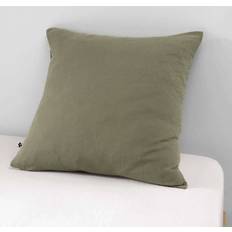 Gaïa Olive Green Cotton Gauze Örngott Grön (70x50cm)
