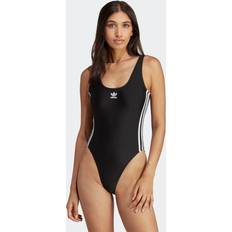 Adidas Women Swimsuits Adidas Adicolor 3-Stripes Swimsuit Black Womens