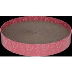 Kerbl Katter Husdyr Kerbl Pet Katzenkratzbett Circle aus Pappe, pink, Ø34cm