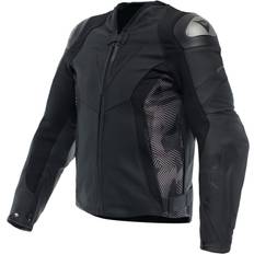 Dainese Avro Motorrad Lederjacke, schwarz-grau, Größe