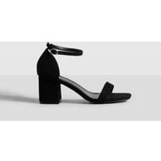 Heels & Pumps boohoo Low Block Barely There Heels Black