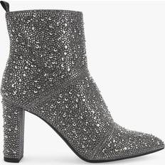 Kurt Geiger Silver Boots Kurt Geiger Suri Bling Embellished Ankle Boots, Silver