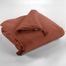 Gaïa Terracotta Cotton Gauze Filz Rot (200x90cm)