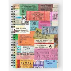 Office Supplies Famgem Spiral Notebook I miss concerts ticket stubs A5