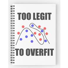 Office Supplies Famgem Spiral Notebook Too Legit to Overfit A5 120