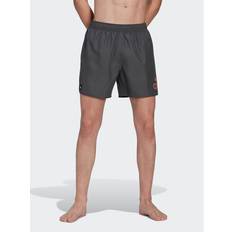 adidas CLX Short Length badeshorts Grey Six Coral Fusion