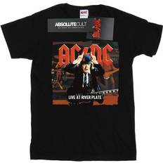 AC/DC Live At River Plate Columbia Records Cotton Boyfriend T-Shirt Black