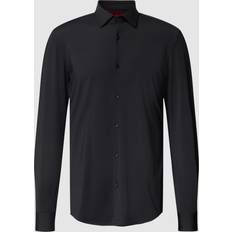 Herre - Stretch Skjorter HUGO BOSS Kenno Skjorte - Sort