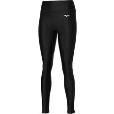 Reflectantes Medias Mizuno Impulse Core Long Mallas Para Correr Mujeres - Negro