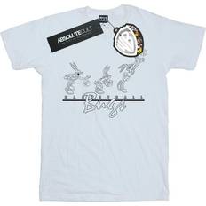 Koripallo T-paidat Looney Tunes Basketball Bugs T-Shirt White