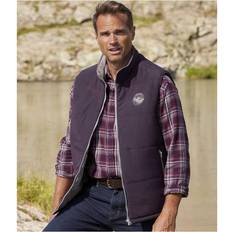 Men - Purple Vests Atlas For Men Water Repellent Padded Gilet Plum