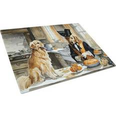 Gold Chopping Boards Caroline's Treasures Golden Retriever Fall Kitchen Pumpkins Chopping Board