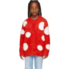 Red Cardigans Children's Clothing Stella McCartney Kids Red Y-Neck Cardigan 4Y