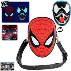 Bags Loungefly Spider-Man vs. Venom Glow-in-the-Dark Crossbody Purse Entertainment Earth Exclusive