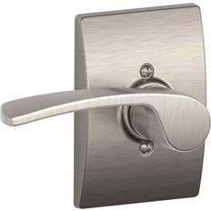 Dörrvred Schlage Left Handed Lever with Century Trim Non-Turning Lock Satin Nickel