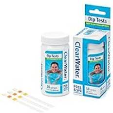Hot Tub Pool and Spa Test Strips x 50 3 in 1 Measures Chlorine PH and Total Alkalinit Pack of 1 50 Strips