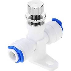 Yetaha Reverse Osmosis 1/4" Hose RO Water Flow Adjust Valve Regulator Waterflow Control Valve Connector Fitting Water Speed Controller