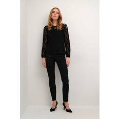 Cream Dam Kläder Cream Crkit Lace LS Blouse Dam Blusar