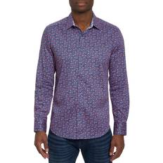 Gold Shirts Robert Graham Men's Golden Horn Cotton-Stretch Sport Shirt